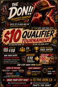 10$ Qualifier Tournament Event Ticket Entry