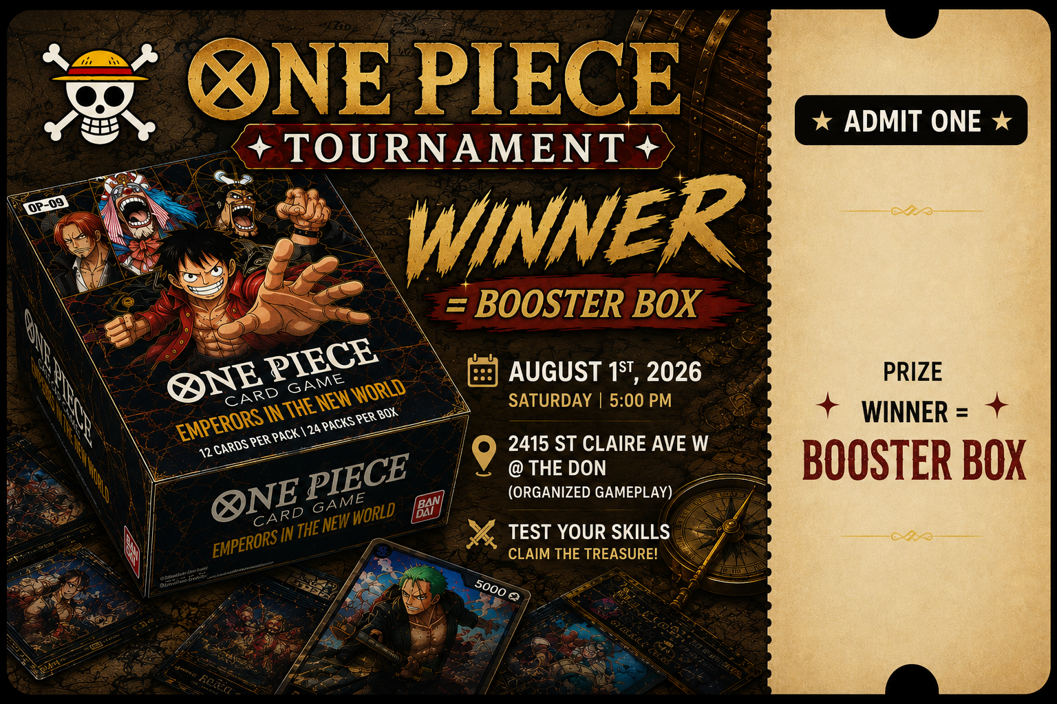 August 1st Tournament Ticket