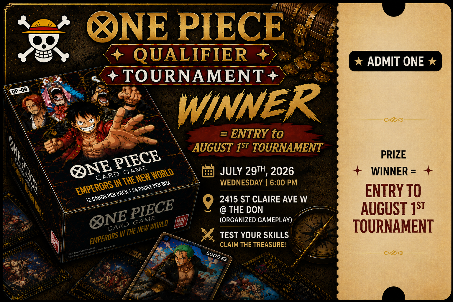 July 29th Qualifier Tournament Ticket